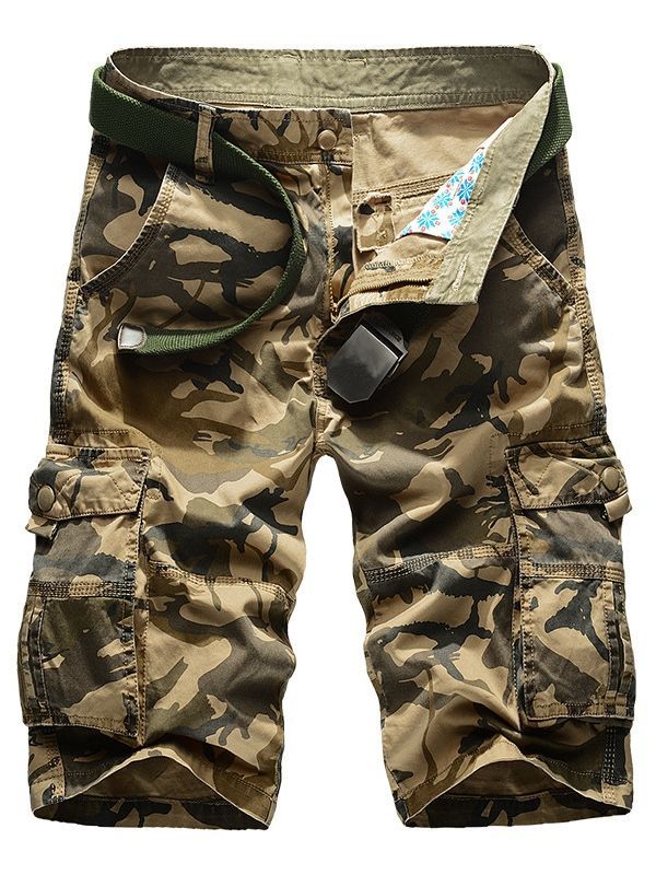 Camouflage Pocket Loose Casual Herren Shorts