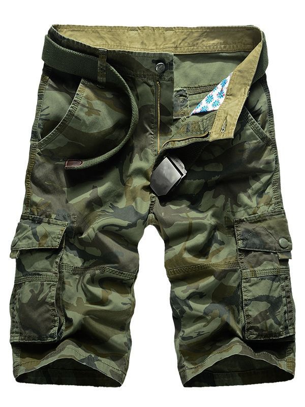 Camouflage Pocket Loose Casual Herren Shorts