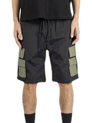 Gerade Lässige Cargo-shorts Mit Schnürung Für Herren