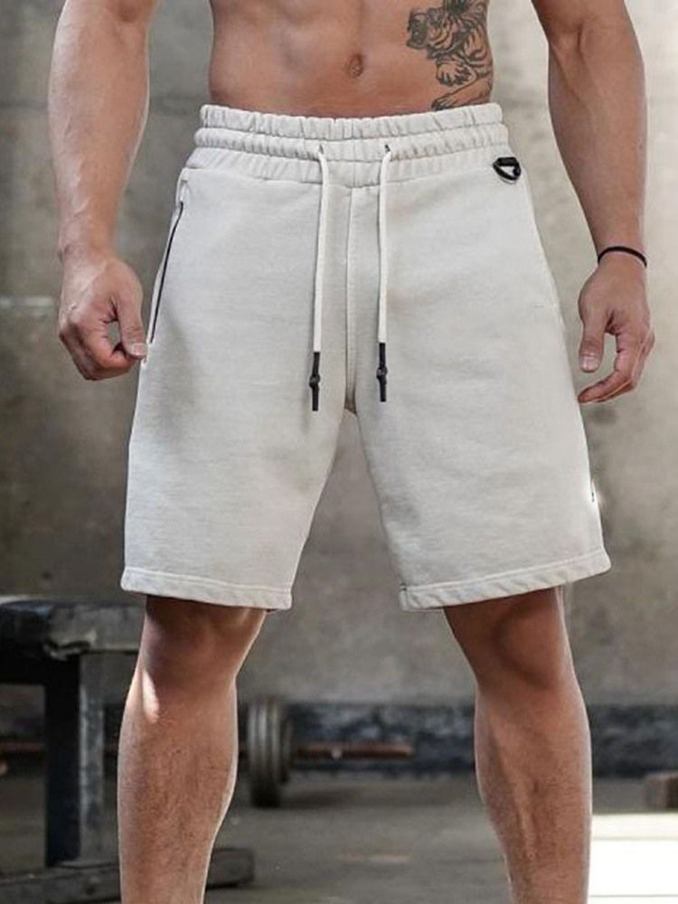 Gerade Schlichte Freizeit-shorts Für Herren