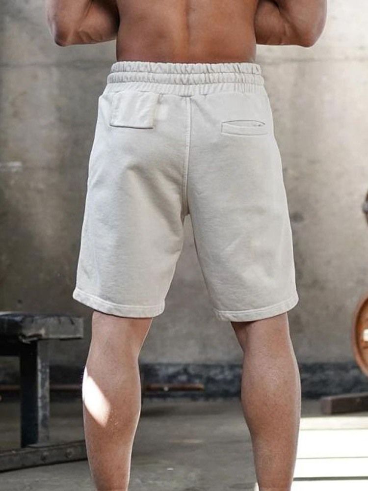 Gerade Schlichte Freizeit-shorts Für Herren