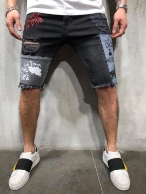 Herren Casual Jeans Mit Reißverschluss