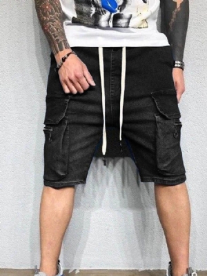 Lässige Shorts Für Herren Mit Gerader Tasche