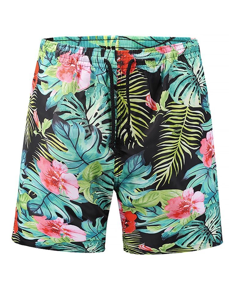 Loose Plant Herren Strandshorts Mit Mittlerer Taille