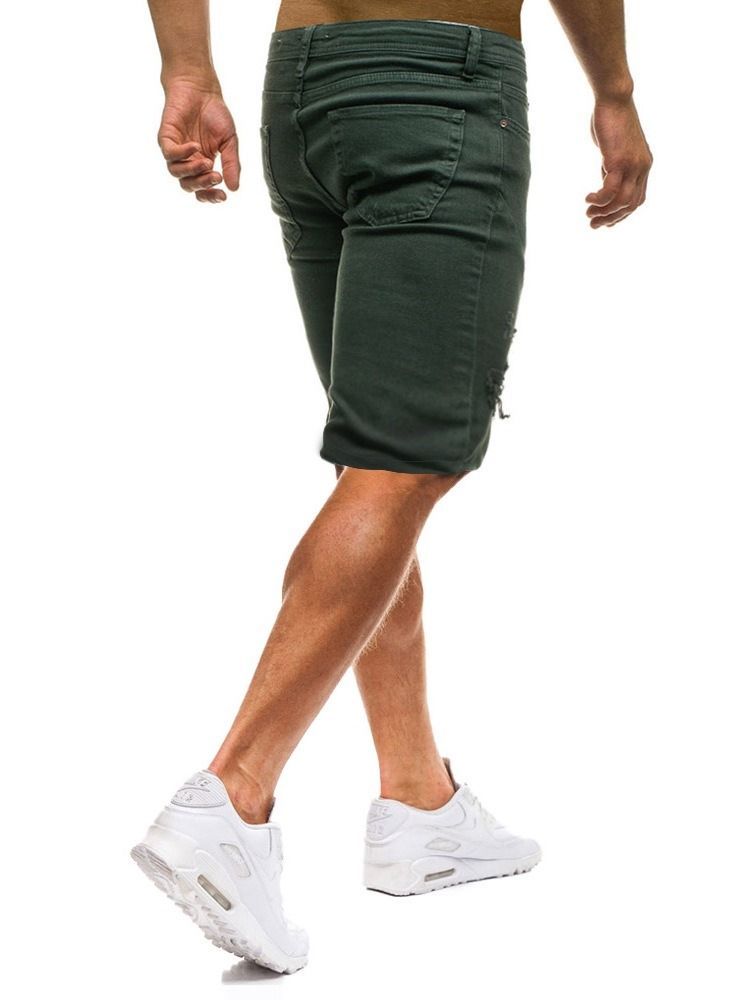 Lose Zipper Plain Freizeitshorts Für Herren