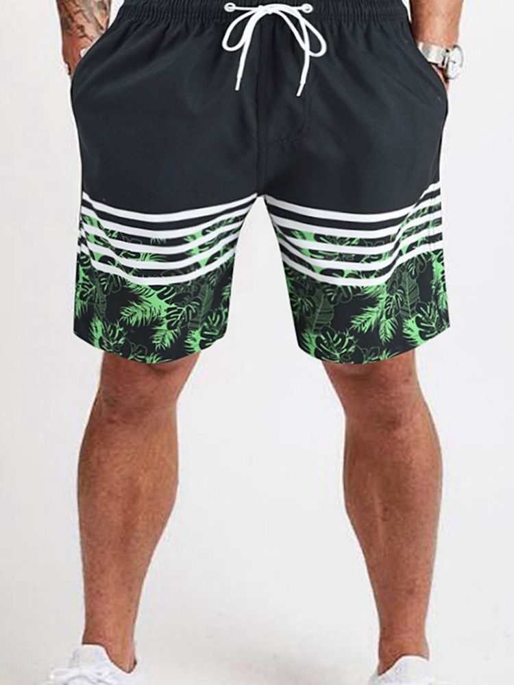 Plant Herren Freizeitshorts Zum Schnüren Mit Mittlerer Taille