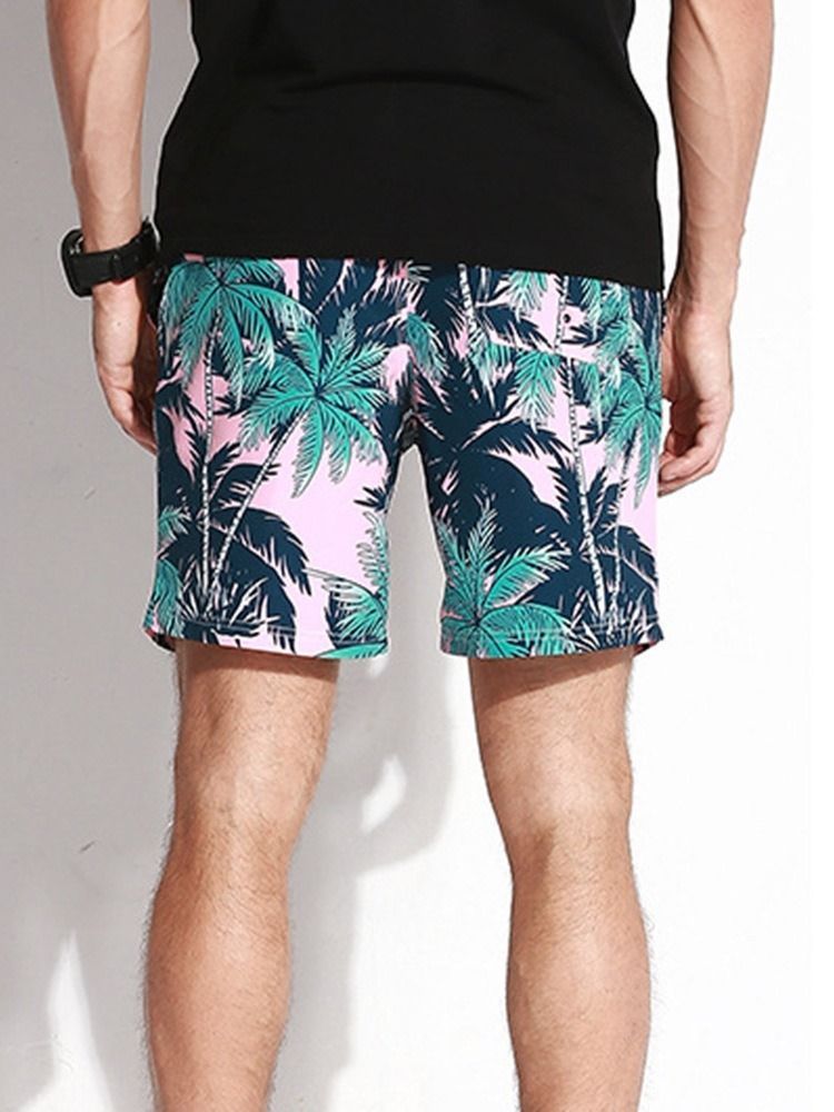 Plant Straight Print Herren-shorts