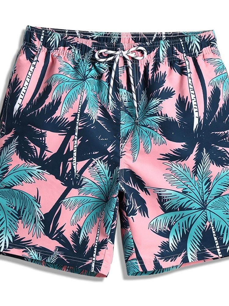 Plant Straight Print Herren-shorts