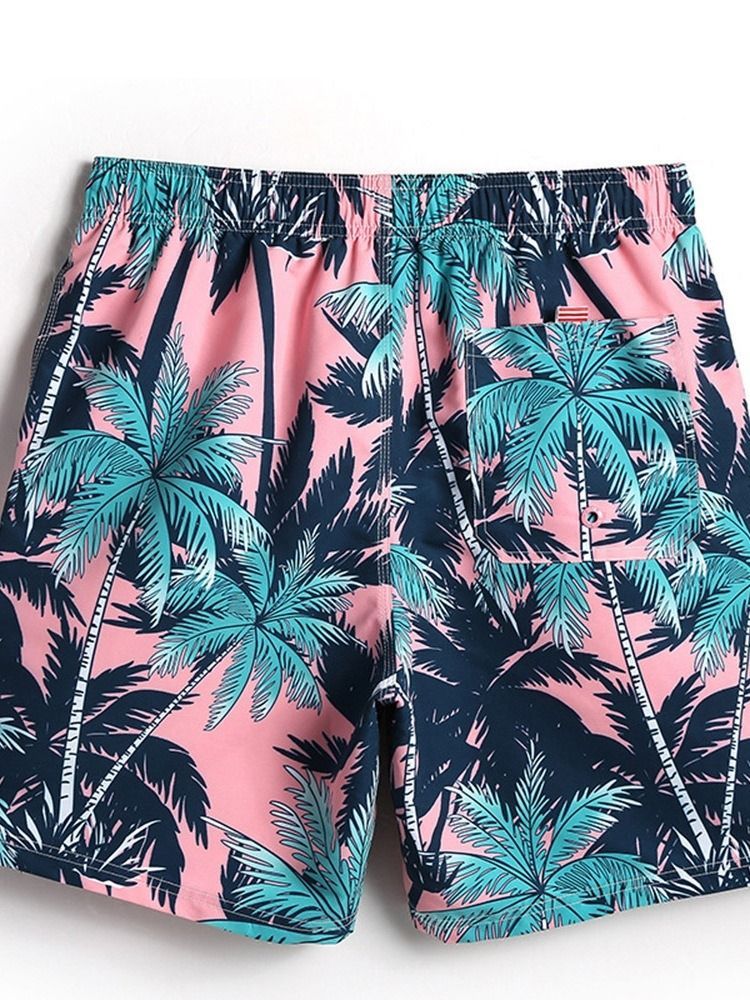 Plant Straight Print Herren-shorts