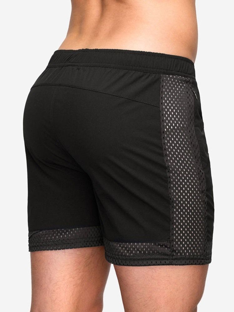 Schnüre Schlichte Lässige Herren-shorts Mit Mittlerer Taille