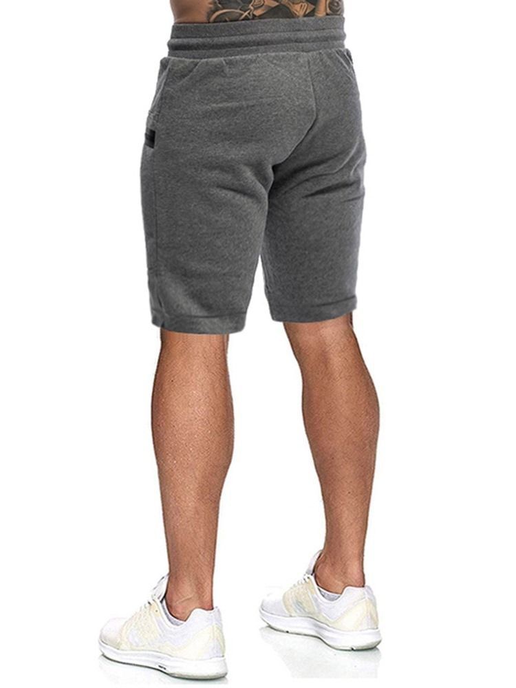 Straight Pocket Color Block Sport-schnürshorts Für Herren