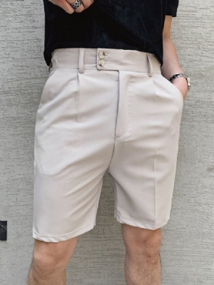 Zipper Straight Plain Korean Zipper Herren Freizeitshorts