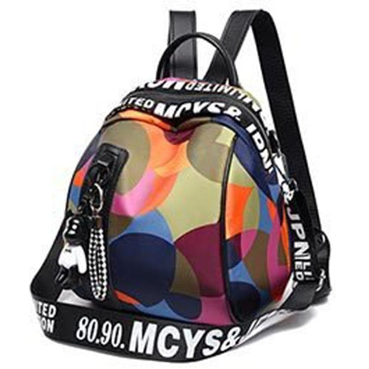 Fashion Print Oxford Letter Rucksack