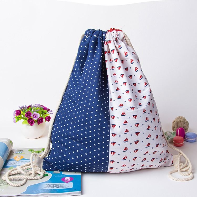 Lässiger String-rucksack Mit Geometrischen Prints