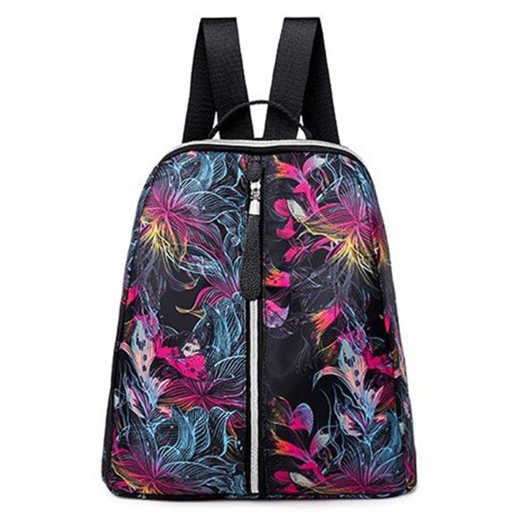 Oxford-rucksack Mit Fisch-print