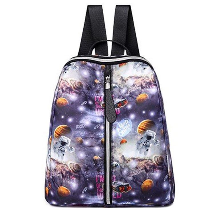 Oxford-rucksack Mit Fisch-print