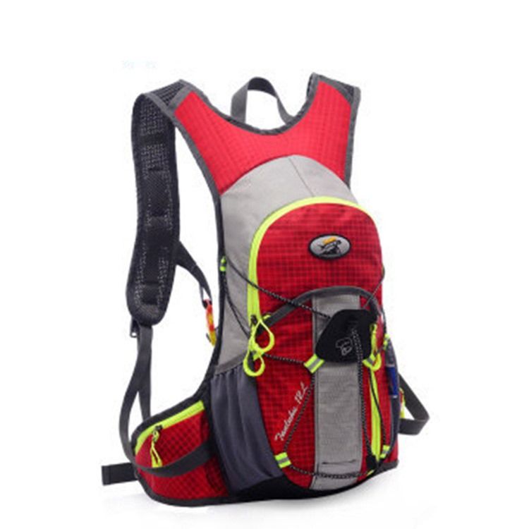 Patchwork Nylon Karierter Sportrucksack