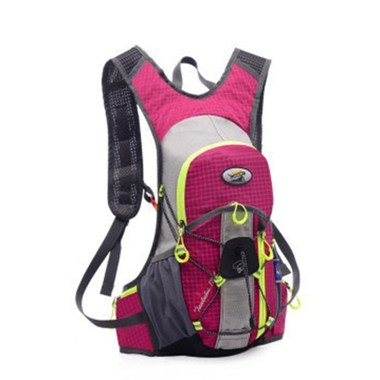 Patchwork Nylon Karierter Sportrucksack