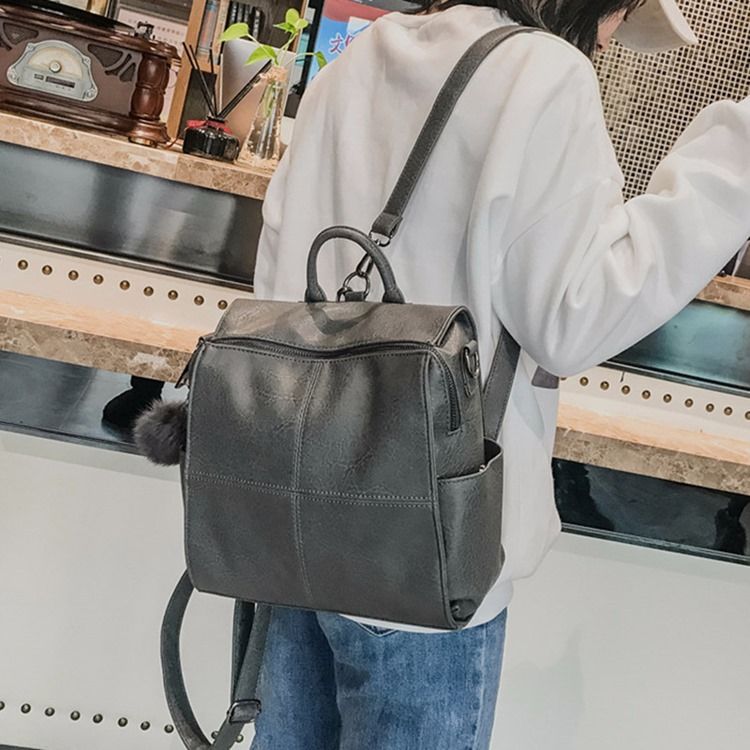 Thread Plain Pu Soft-rucksack