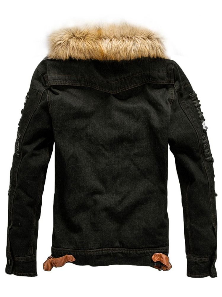 Dicke Schmale Einreihige Herrenjacke Mit Revers