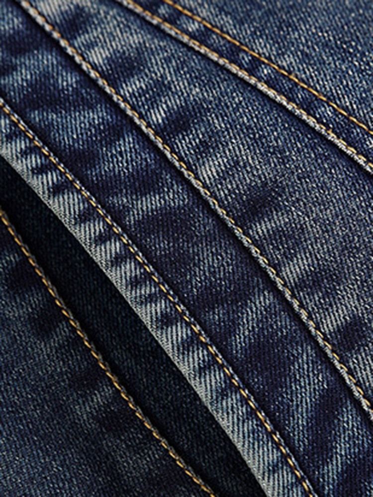 Dicken Warm Denim Revers Herren Wintermantel