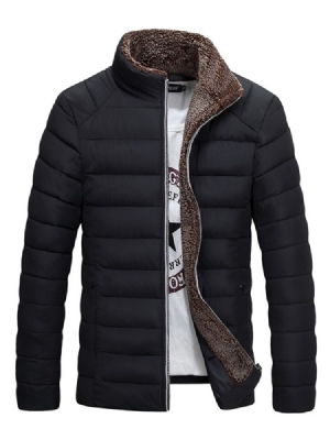 Plain Stehkragen Verdicken Warm Vogue Herren Wintermantel