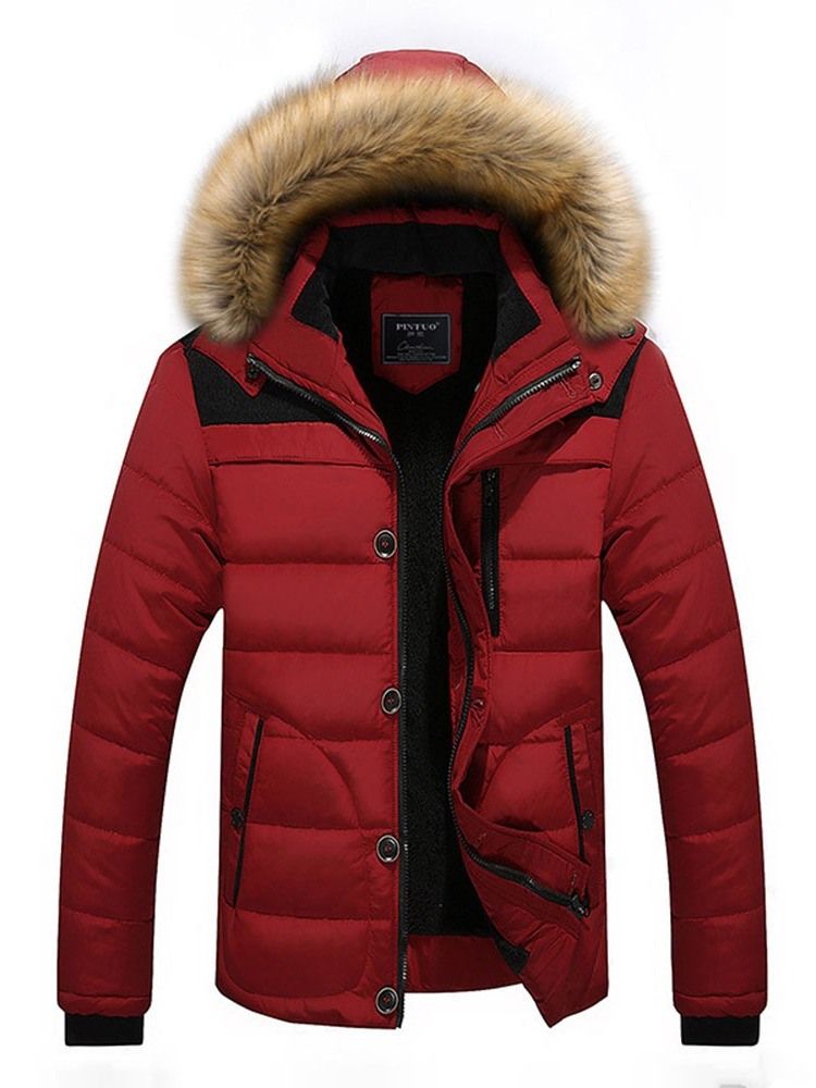 Standard Casual Herren Daunenjacke Mit Reißverschluss