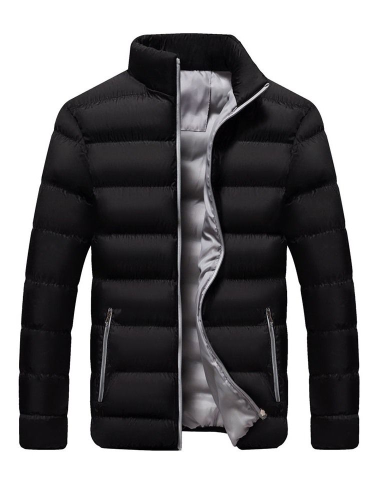 Standard Zipper Casual Herren Slim Daunenjacke