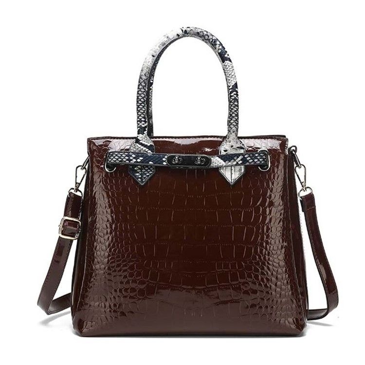 Alligator Thread Pu Square Handtasche