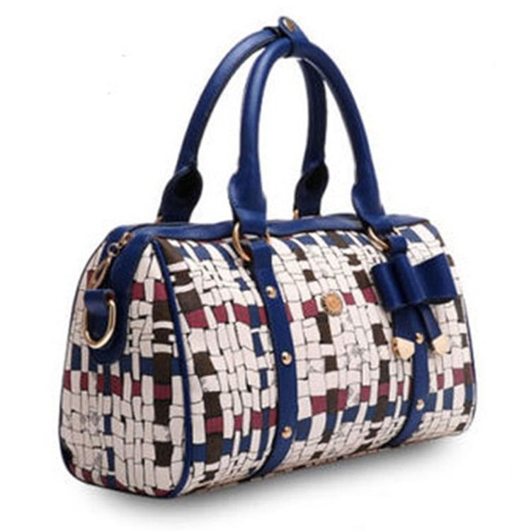 Bunte Geometrische Bowknot-dekorations-handtasche