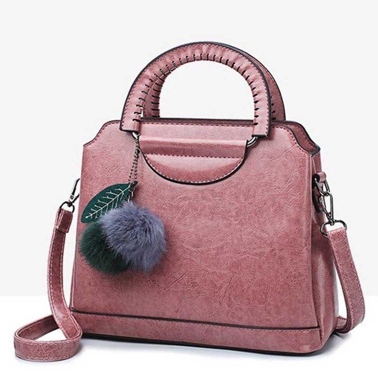 Faden Pu Plain Damen Tasche