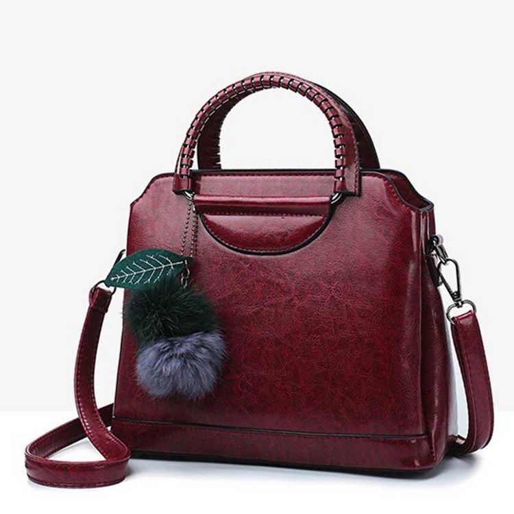 Faden Pu Plain Damen Tasche