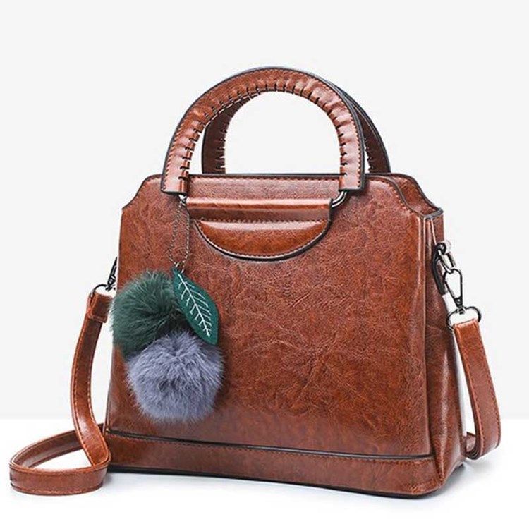 Faden Pu Plain Damen Tasche