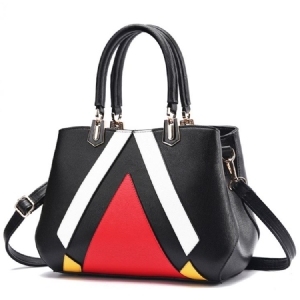 Geometrische Patchwork-handtasche