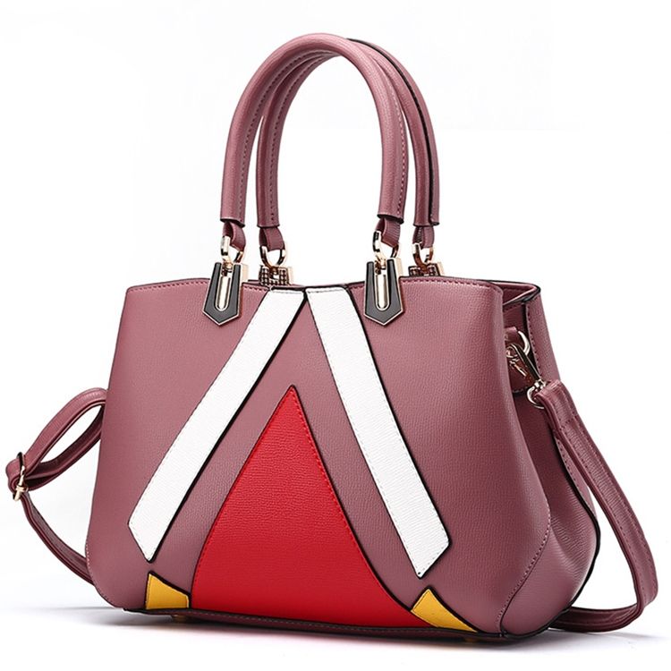 Geometrische Patchwork-handtasche