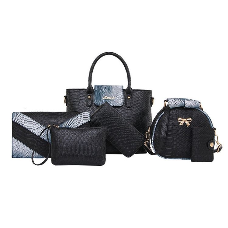 Klassische Serpentine-reißverschluss-handtasche (6-beutel-set)