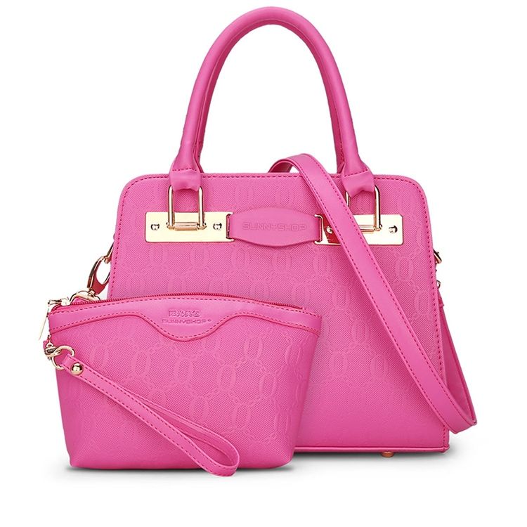 Korean Style Embossing Zipper Handtasche