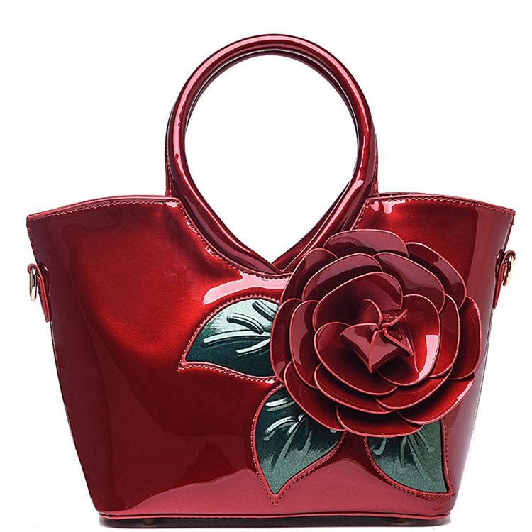 Ladylike Vivid Flower Verzierte Handtasche