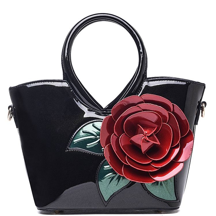 Ladylike Vivid Flower Verzierte Handtasche