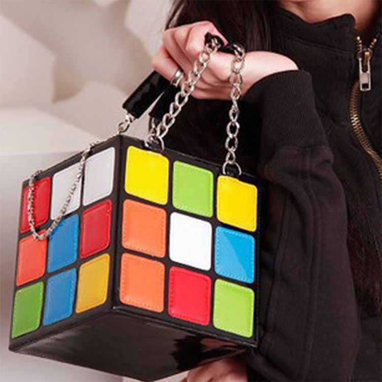 Magic Cube Design Handtasche