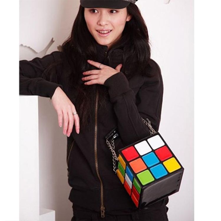 Magic Cube Design Handtasche