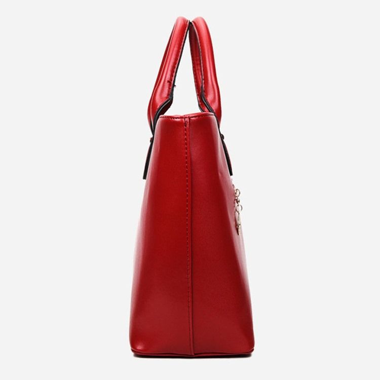 Occident Style Einfarbige Handtasche (3 Taschen)