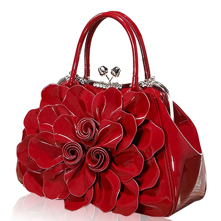 Ol Handtasche Mit Blumenmuster