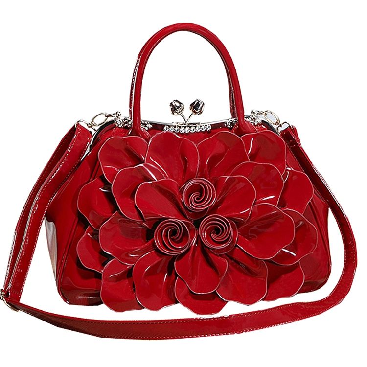 Ol Handtasche Mit Blumenmuster