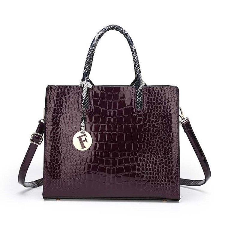 Prägung Alligator Pu Square Handtasche