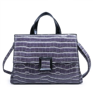 Pu Alligator Square Handtasche