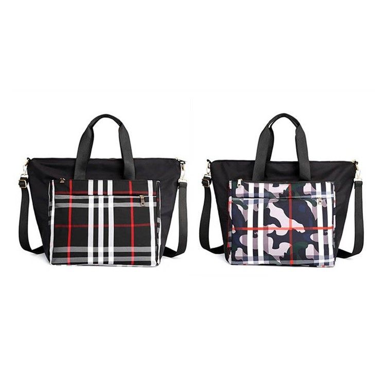 Pu Patchwork Plaid Grid Umhängetasche