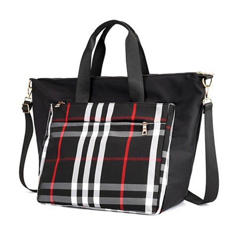 Pu Patchwork Plaid Grid Umhängetasche