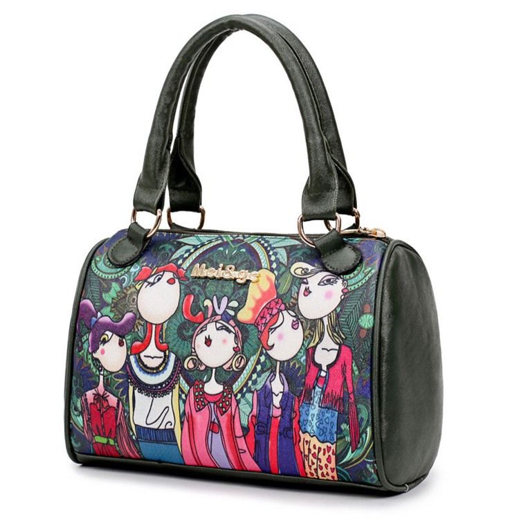 Vogue Drama Character Print Handtaschen (6 Taschen)