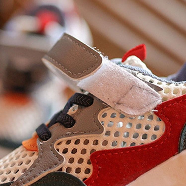 Atmungsaktive Kinderschuhe Mit Mesh-klettverschluss